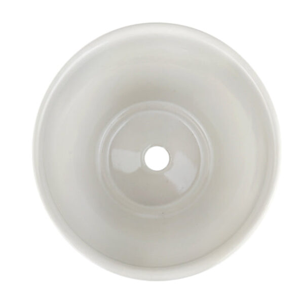 6 inch White Minimalist Pot with Saucer - Image 9