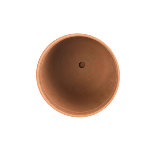 White Clay Horizontal Leaf Pattern Pot - Image 8