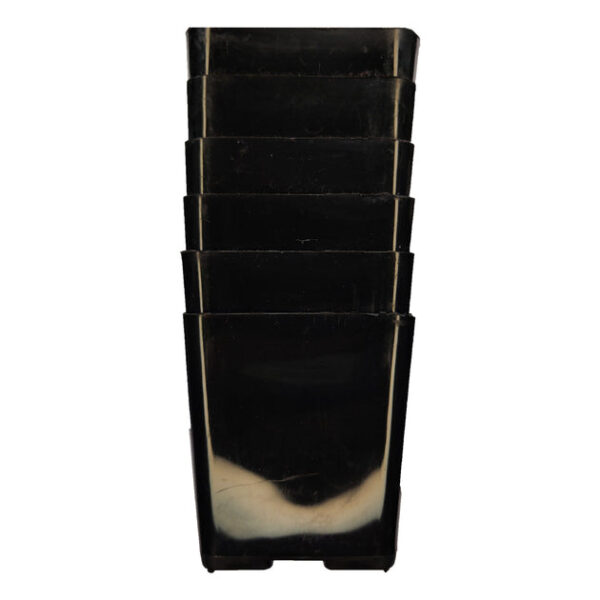 2.5 Inch Square Plastic Pots (Black Color) - Image 3