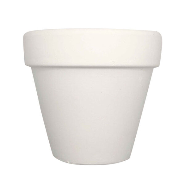 2'' White Clay Pot - Image 2
