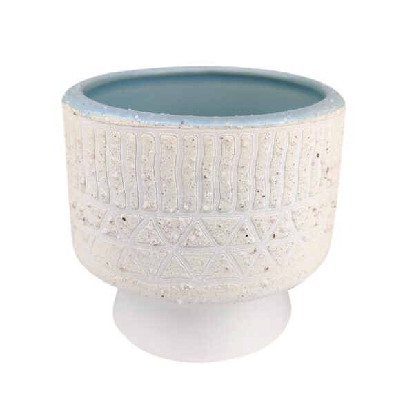 Cream Umbra Footed Pot - Image 2