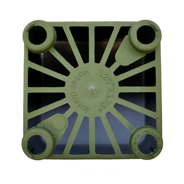 3 Inch Square Plastic Pots (Green Color) - Image 2