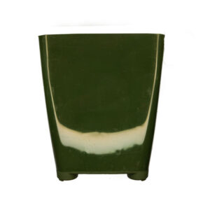 3 Inch Square Plastic Pots (Green Color)