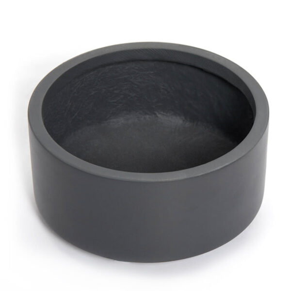 8.75 inch Charcoal Fiberstone Ceramic Pot - Image 8