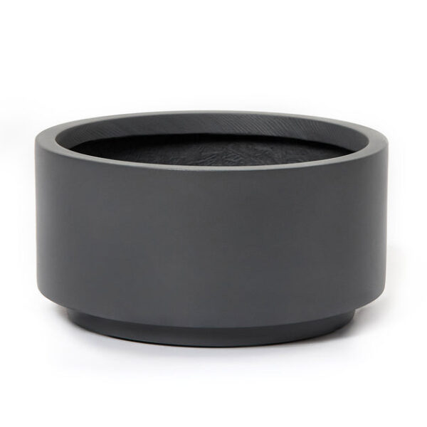 7 inch Charcoal Fiberstone Ceramic Pot - Image 2