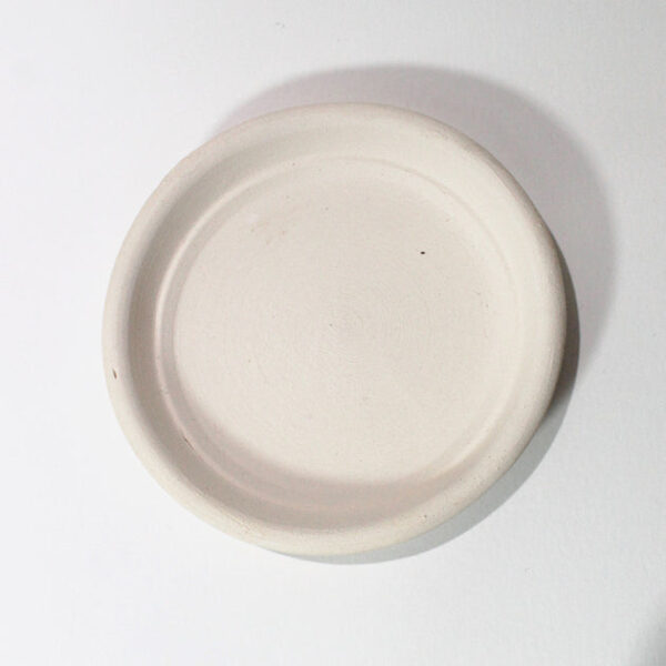 3'' White Clay Saucer - Image 3