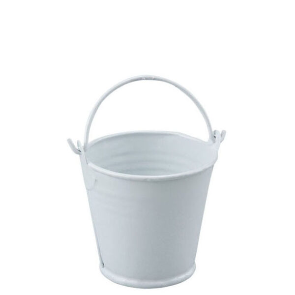 2.5" White Tin Pail - Image 2