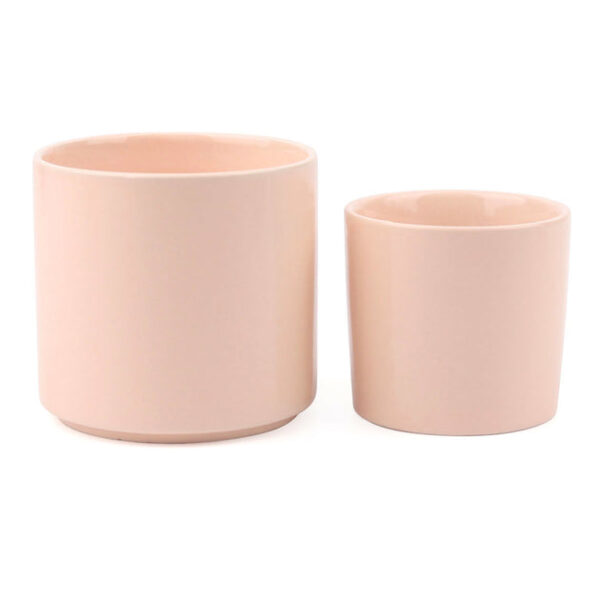 Coral Modern Cylinder Pot - Image 9