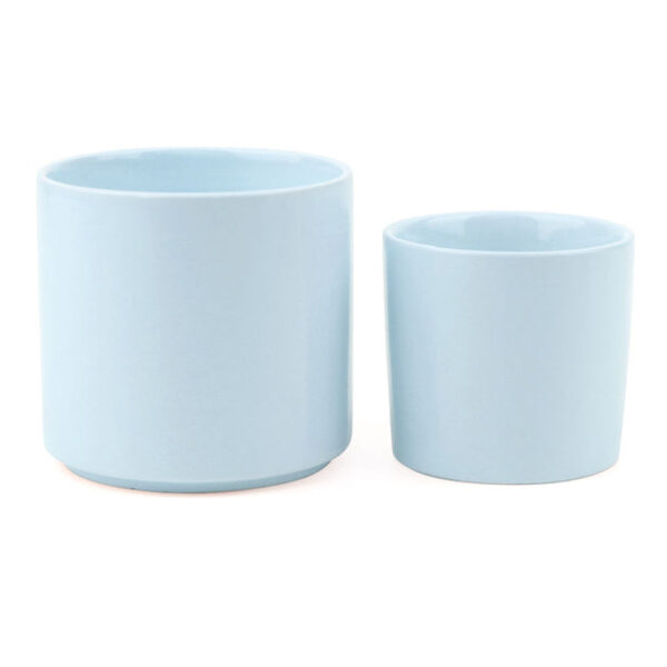Blue Modern Cylinder Pot - Image 7