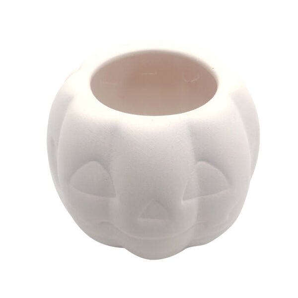 Halloween White Pumpkin Pot - Image 3