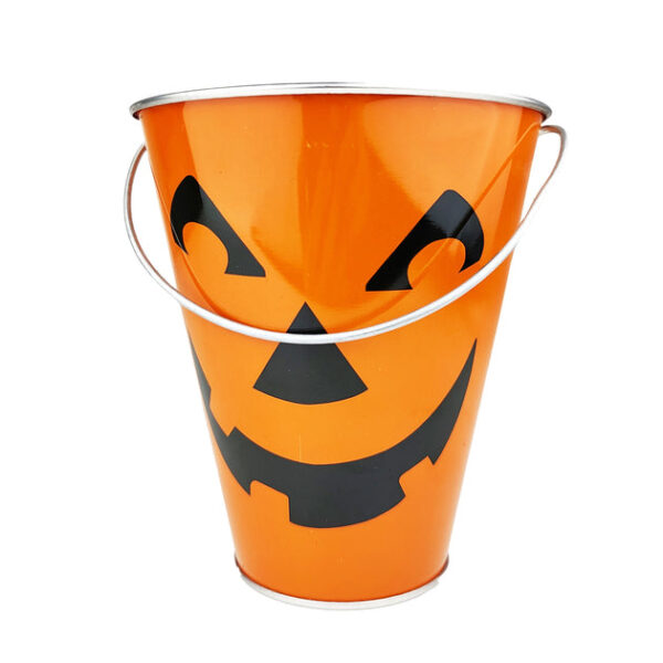 Jack-O'-Lantern Galvanized Pails - Image 4