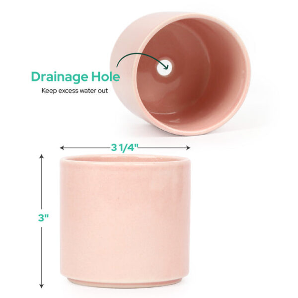 Coral Modern Cylinder Pot - Image 8