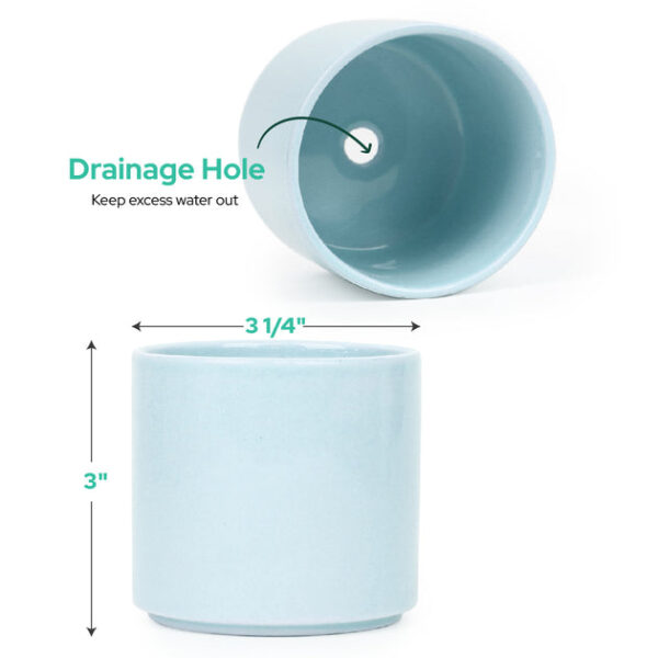 3 Pack Modern Cylinder Pots - Image 5