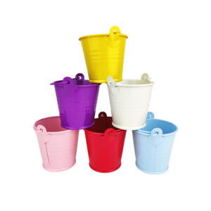 2.5 Inch Colored Tin Pail